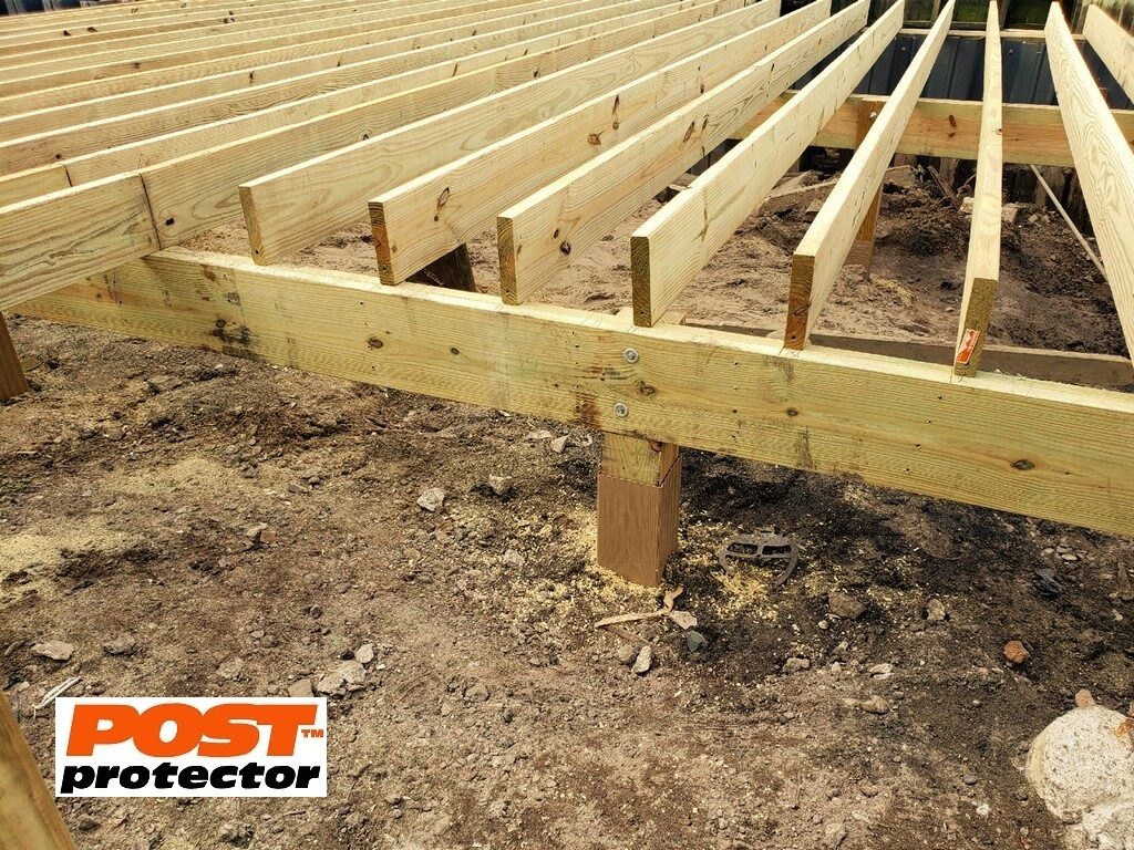 post protector for deck post