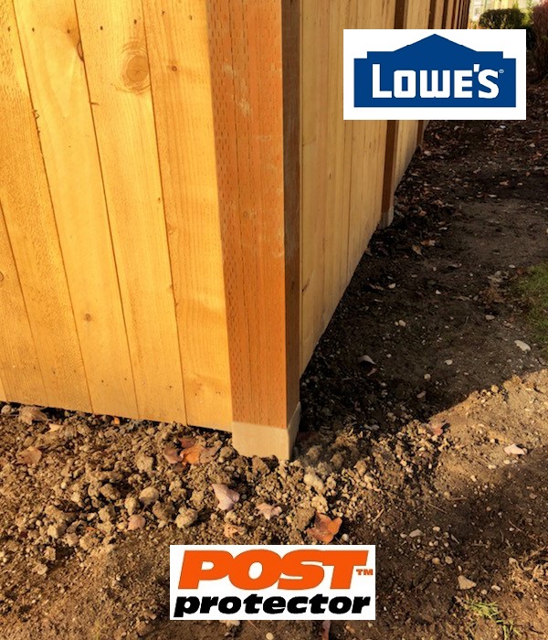 Lowes Post Protector 6x6x42 fence post